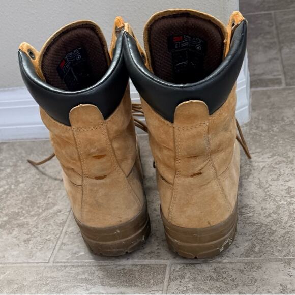Wolverine Beige Leather Lace-Up Boots main image 7